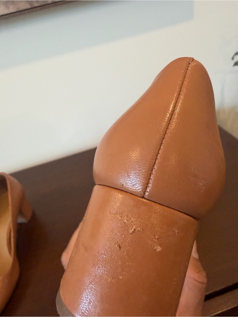 Tory Burch Chelsea Wedges‎ Tan Size 7 - Picture 10 of 11